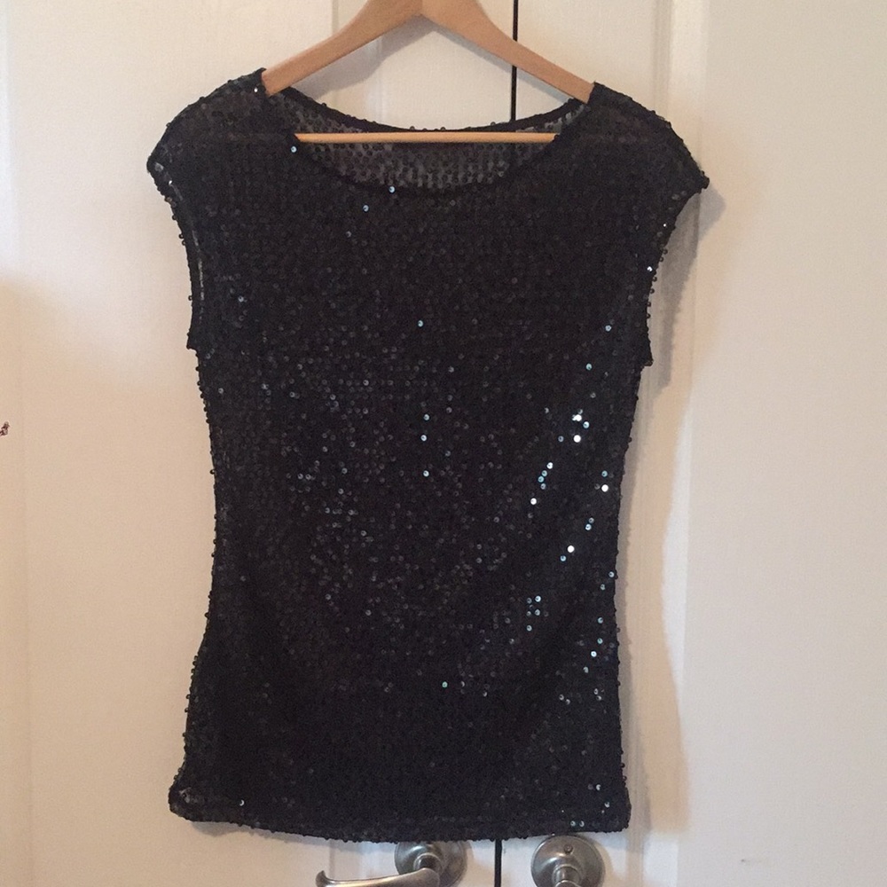 The LIMITED black sequin top